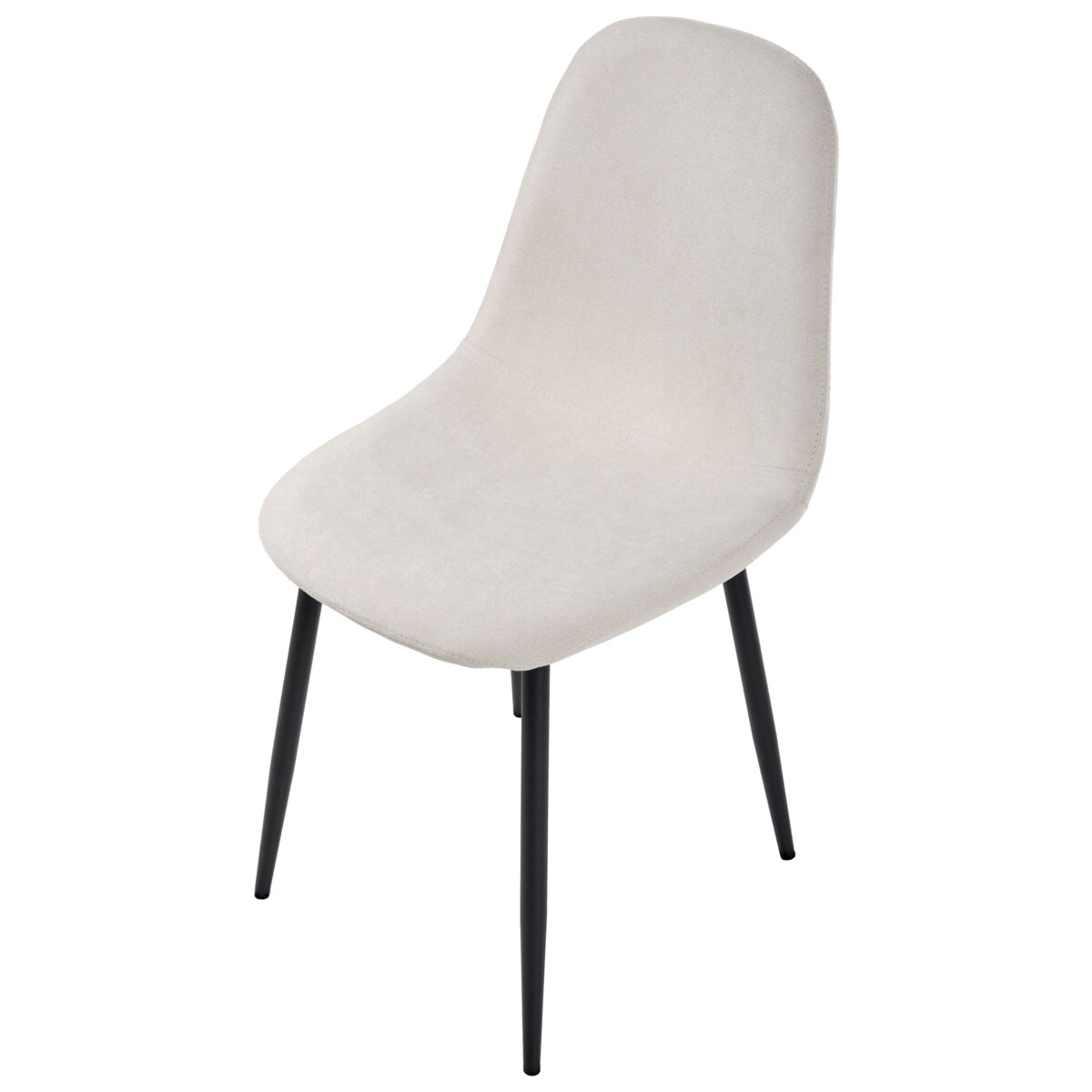 Zestaw 4 krzeseł do jadalni CRANDALL Jasnobeżowy