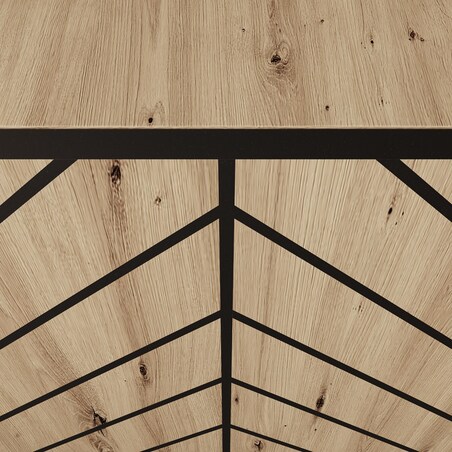 Szafka RTV IGO 200 cm wisząca, do salonu, wzór jodełka- artisan