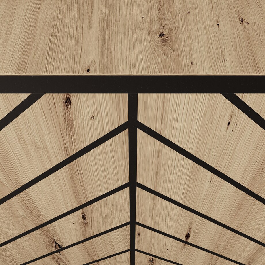 Szafka RTV IGO 200 cm wisząca, do salonu, wzór jodełka- artisan