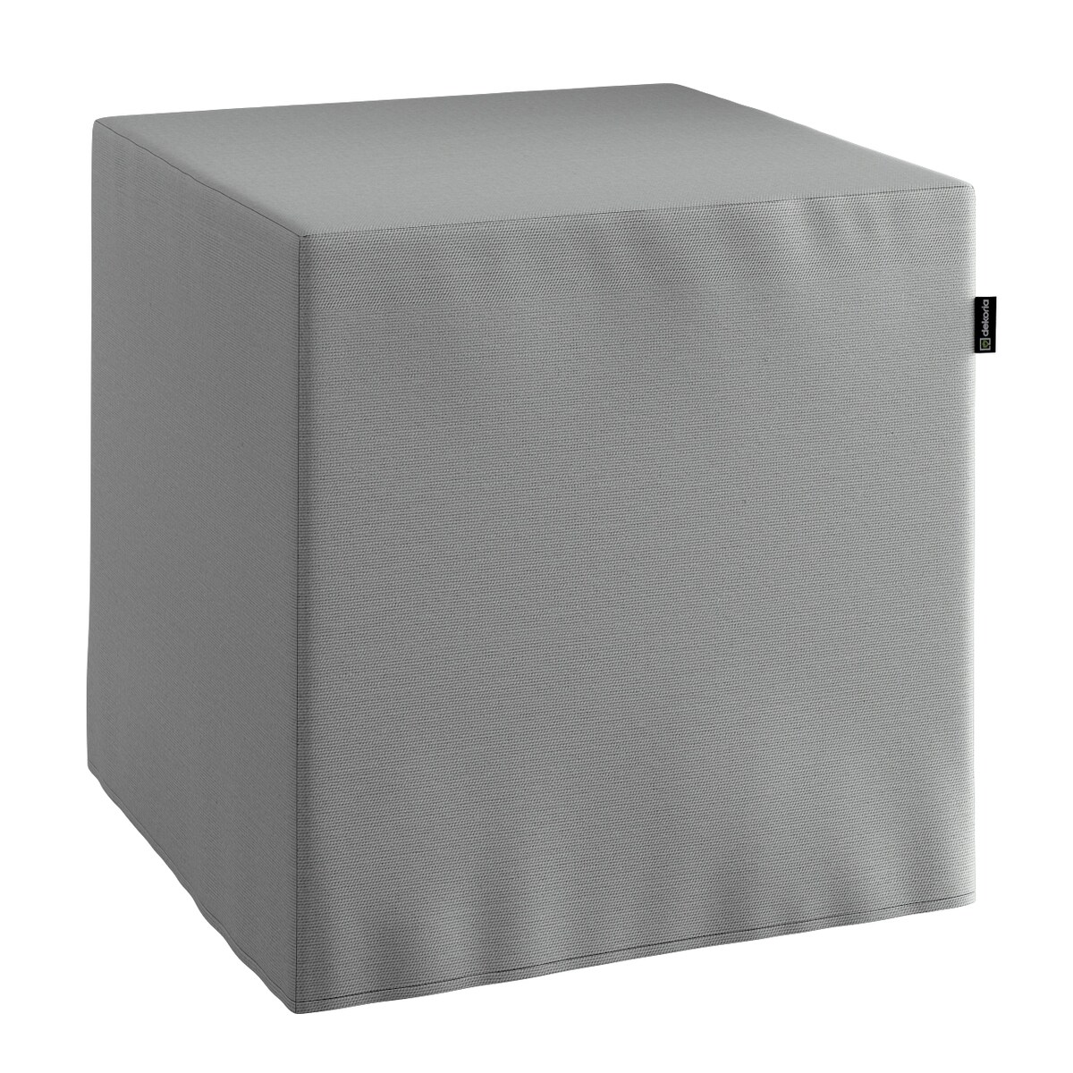 Pufa kostka, szary, 40 x 40 x 40 cm, Loneta