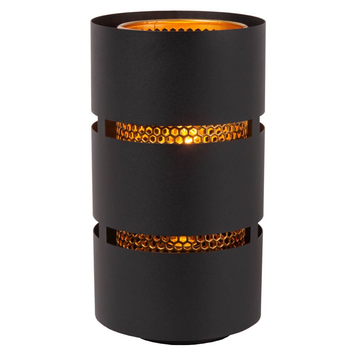 Industrialna lampa stołowa Rosas 21533/01/30 Lucide do sypialni złota czarna