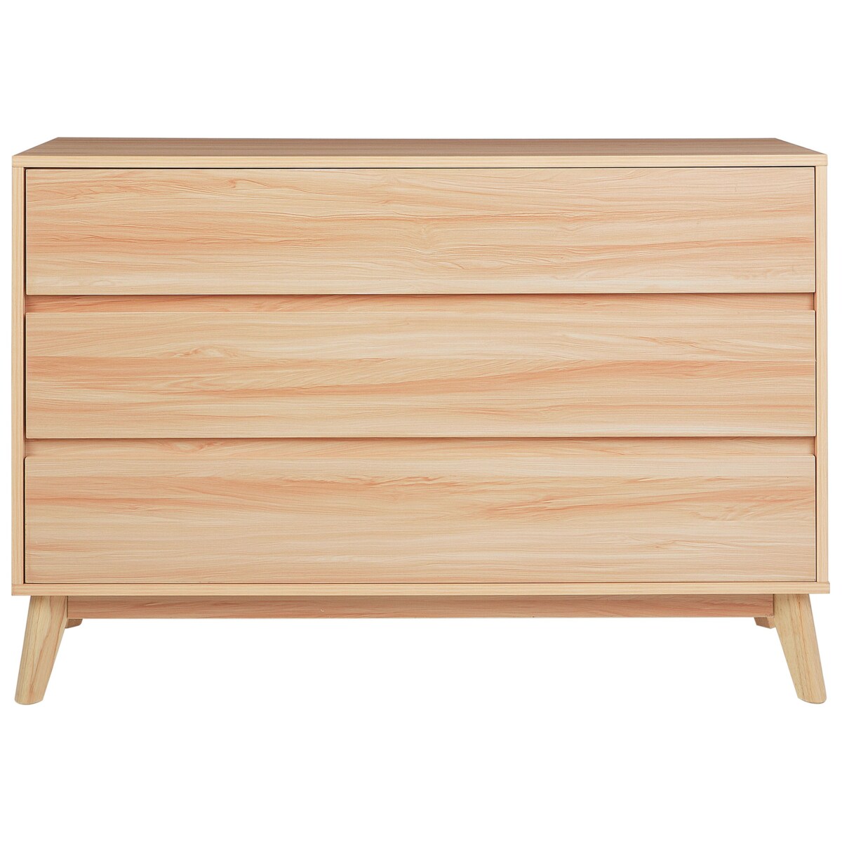 Komoda 3 szuflady jasne drewno SARDIS