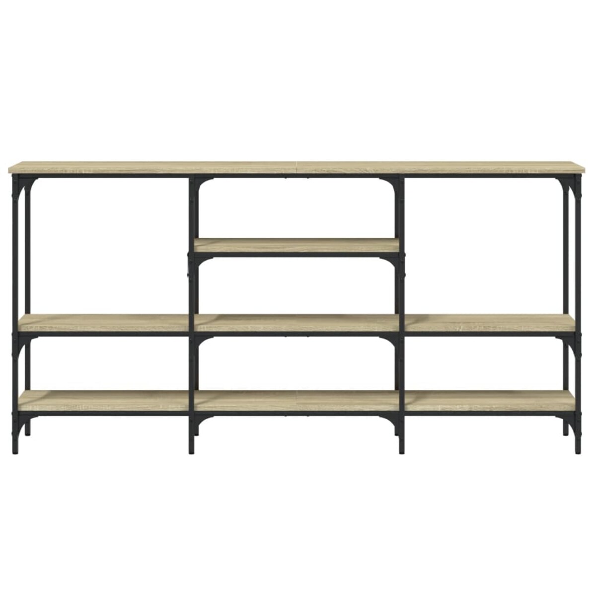 vidaXL Stolik konsolowy, dąb sonoma, 160x29x80 cm