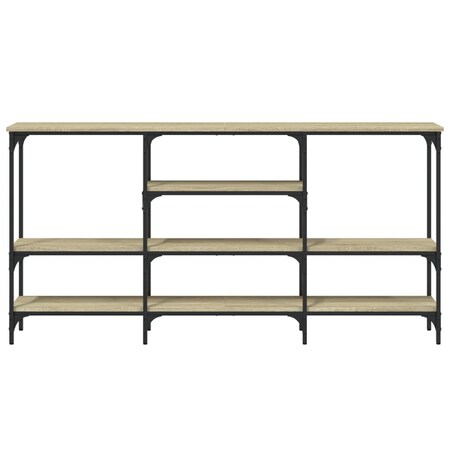 vidaXL Stolik konsolowy, dąb sonoma, 160x29x80 cm