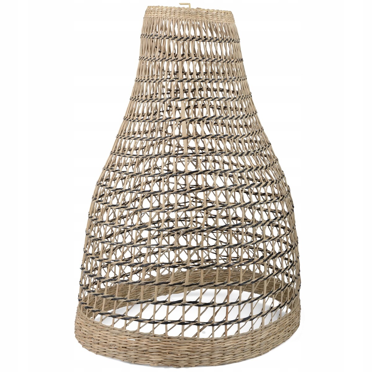 ABAŻUR NA ŻARÓWKĘ KLOSZ NATURALNY BOHO SKANDYNAWSKI 50cm DO LAMPY WISZĄCEJ