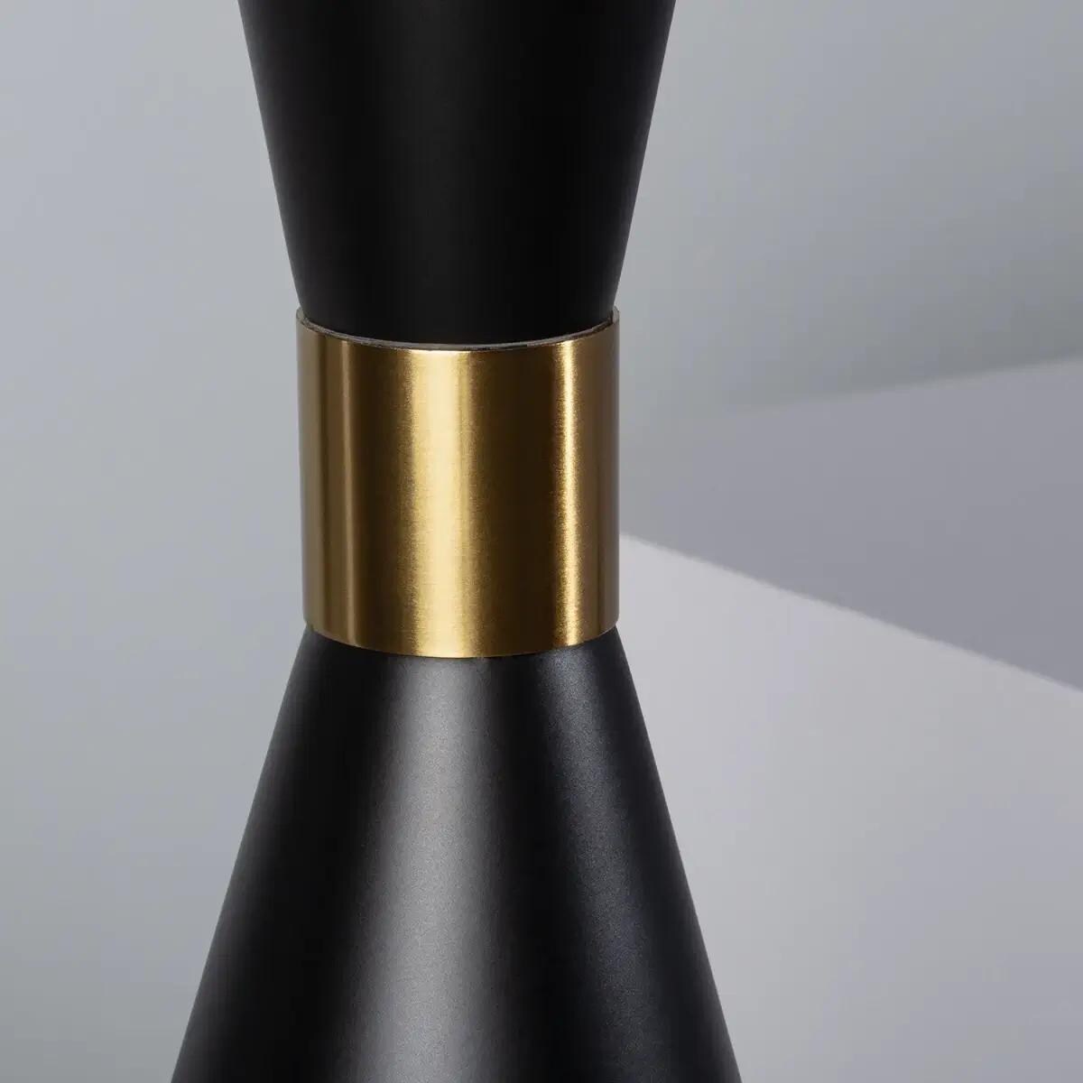 Zwieszana lampa Librio ABR-KWSZ2-E27 Abruzzo metalowa czarny złoty