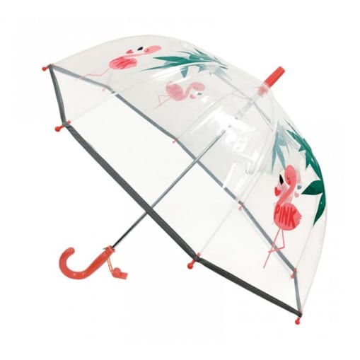 Dziecięcy parasol przezroczysty z gwizdkiem, Flaming