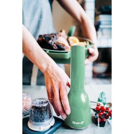 Elektryczny młynek do przypraw FinaMill - Zielony