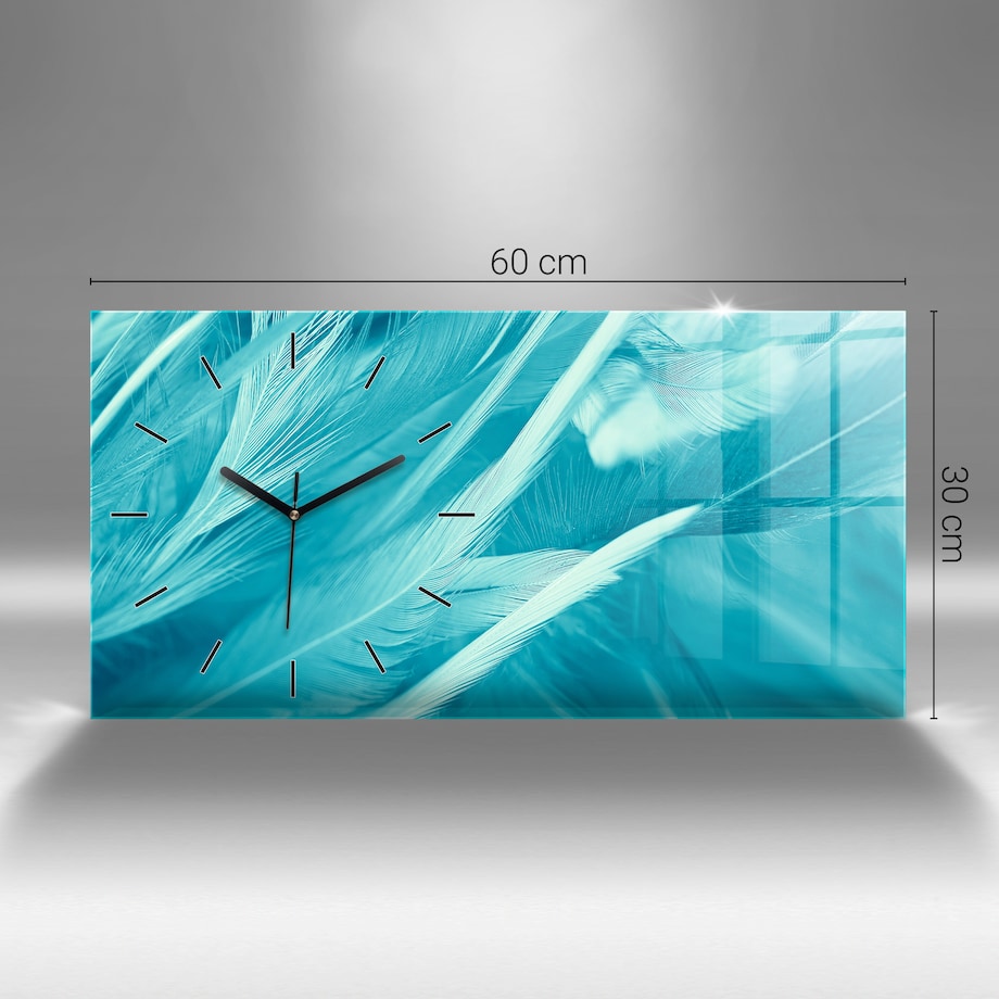 Zegar ścienny Kremowy Marmur, 60x30 cm