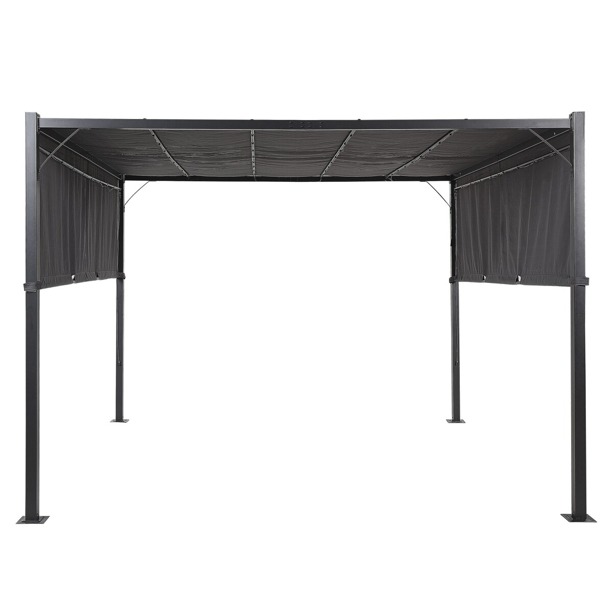 Pawilon ogrodowy LED PARGA Metal 310 cm 310 cm Ciemnoszary