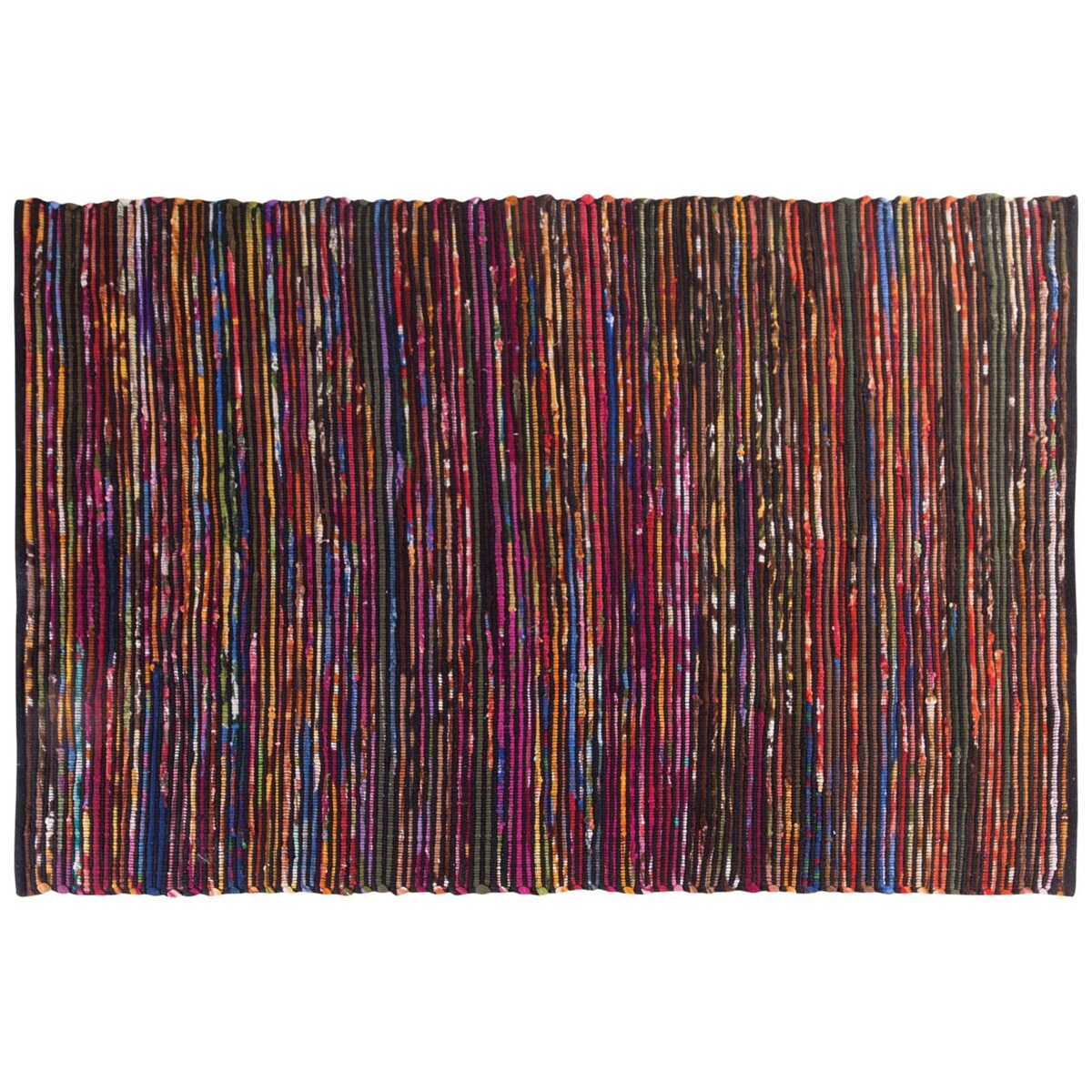 Dywany 160 x 230 cm wielokolorowy czarny BARTIN