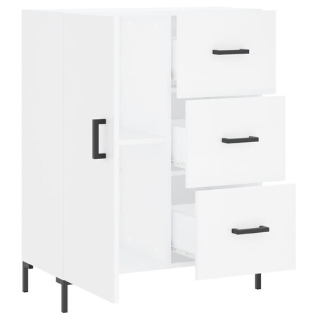 vidaXL Szafka, biała, 69,5x34x90 cm, materiał drewnopochodny