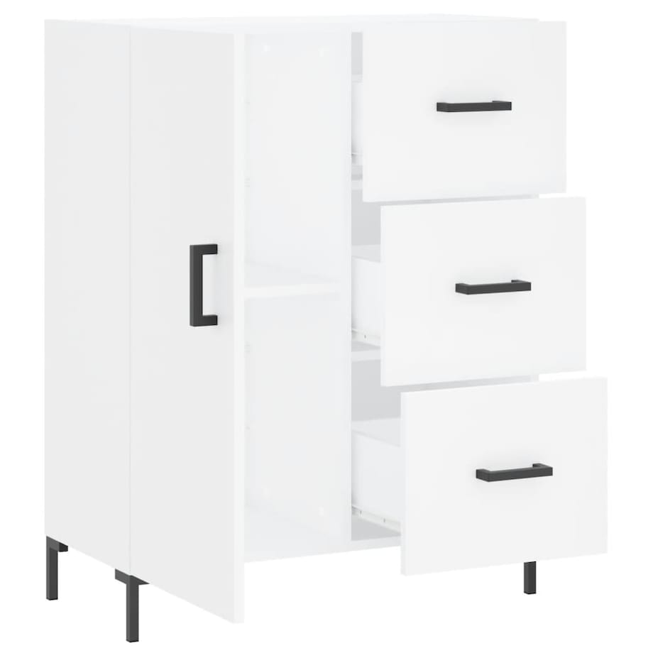 vidaXL Szafka, biała, 69,5x34x90 cm, materiał drewnopochodny