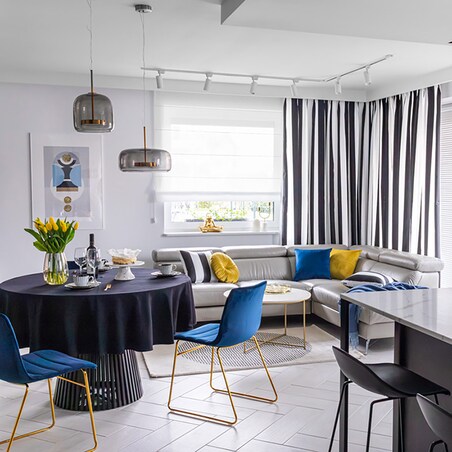 Krzesło Milo Navy, 45 x 53,5 x 80cm