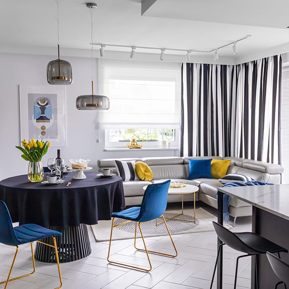 Krzesło Milo Navy, 45 x 53,5 x 80cm