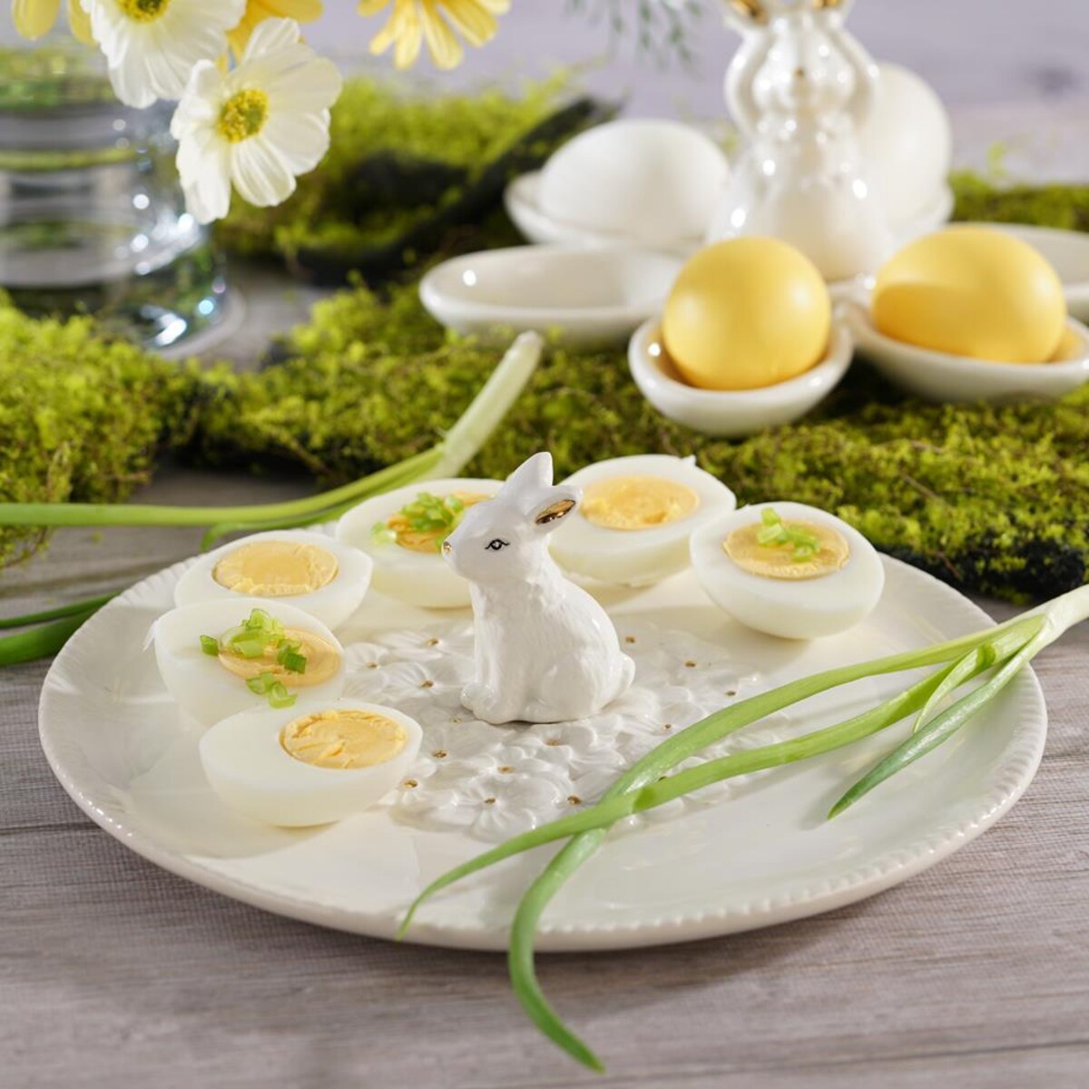 VILLA ITALIA Talerz wielkanocny z zajączkiem 24 cm BUNNY