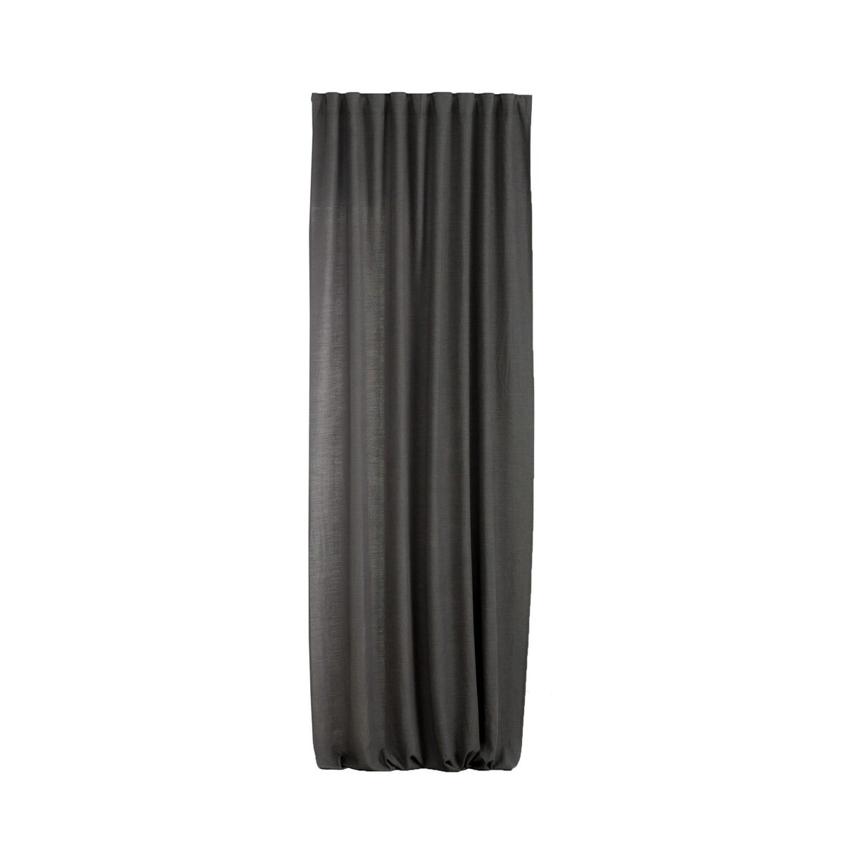 Zasłona BASIC na taśmie marszczącej 140x300 cm grafitowy 1 szt. 140x300 szary-czarny