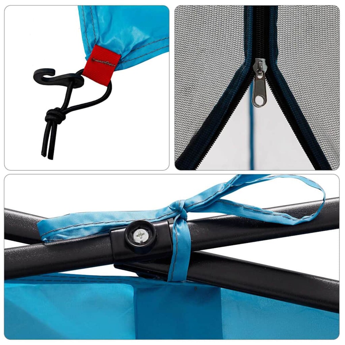 vidaXL Siatkowy namiot wewnętrzny Niebieski 303 x 303 cm