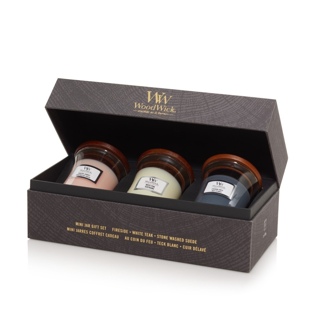 WoodWick zestaw prezentowy - 3 świece małe