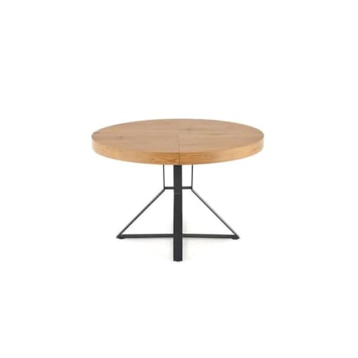 Stół rozkładany MERCY 120(160)x120 dąb/czarny