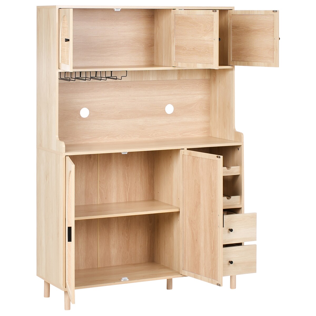 Kredens CAMPBELLTON 120 cm Jasnobrązowy