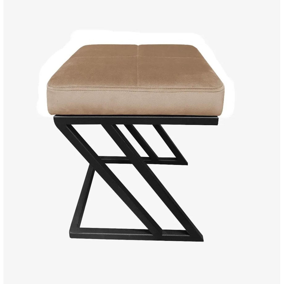 Pufa ZAZU MG VELVET beżowa