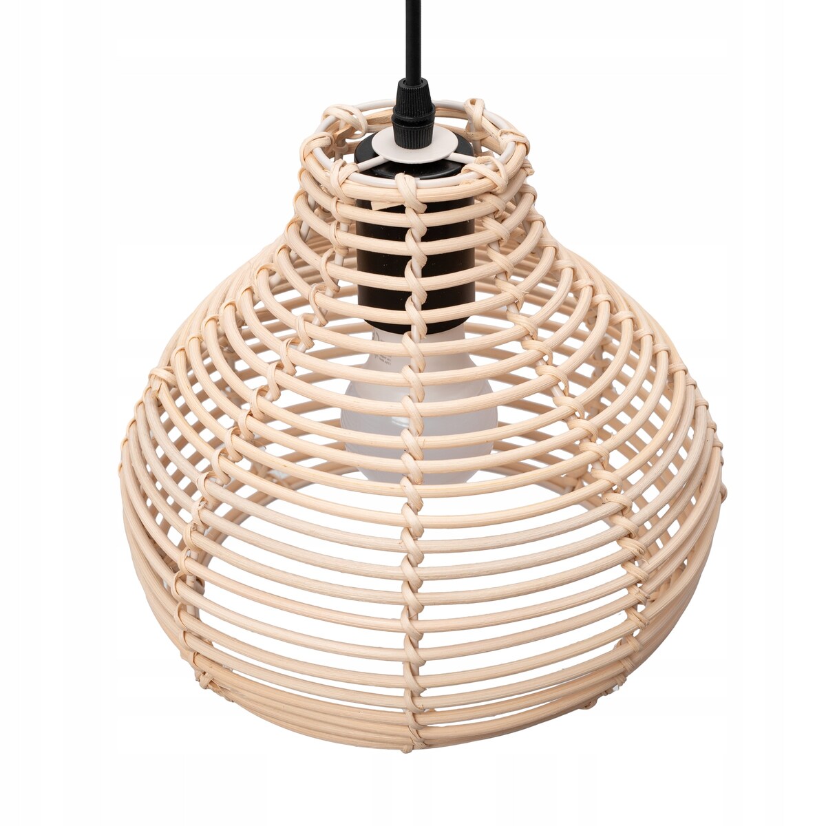 Lampa Wisząca Pleciona Bambusowa Natural Boho Xl