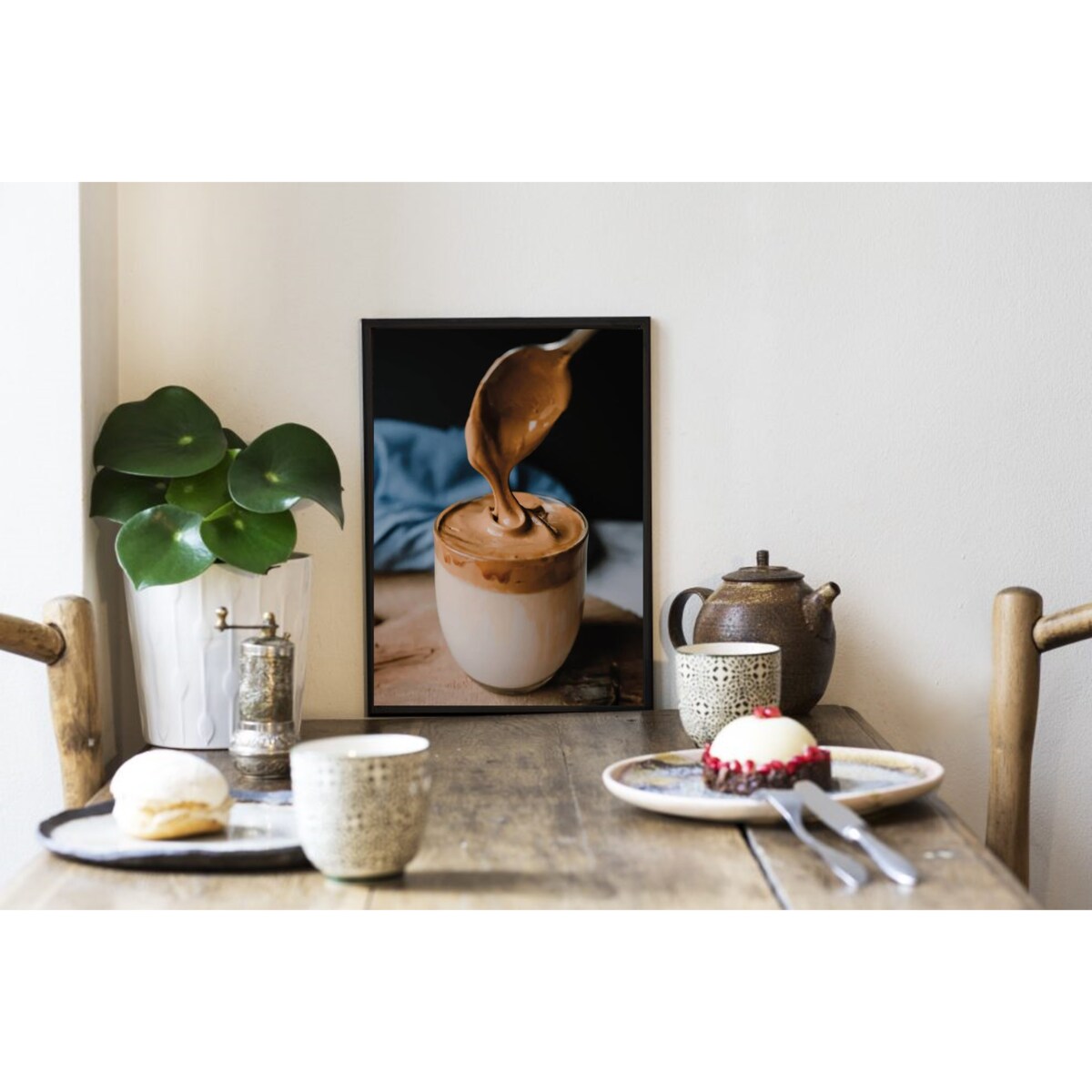 Poster Story, Plakat, Obraz - Kawa Dalgona, wymiary 60 x 84 cm