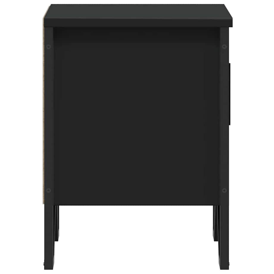 vidaXL Szafki nocne 2 szt. czarne 40x30x40 cm, materiał drewnopochodny