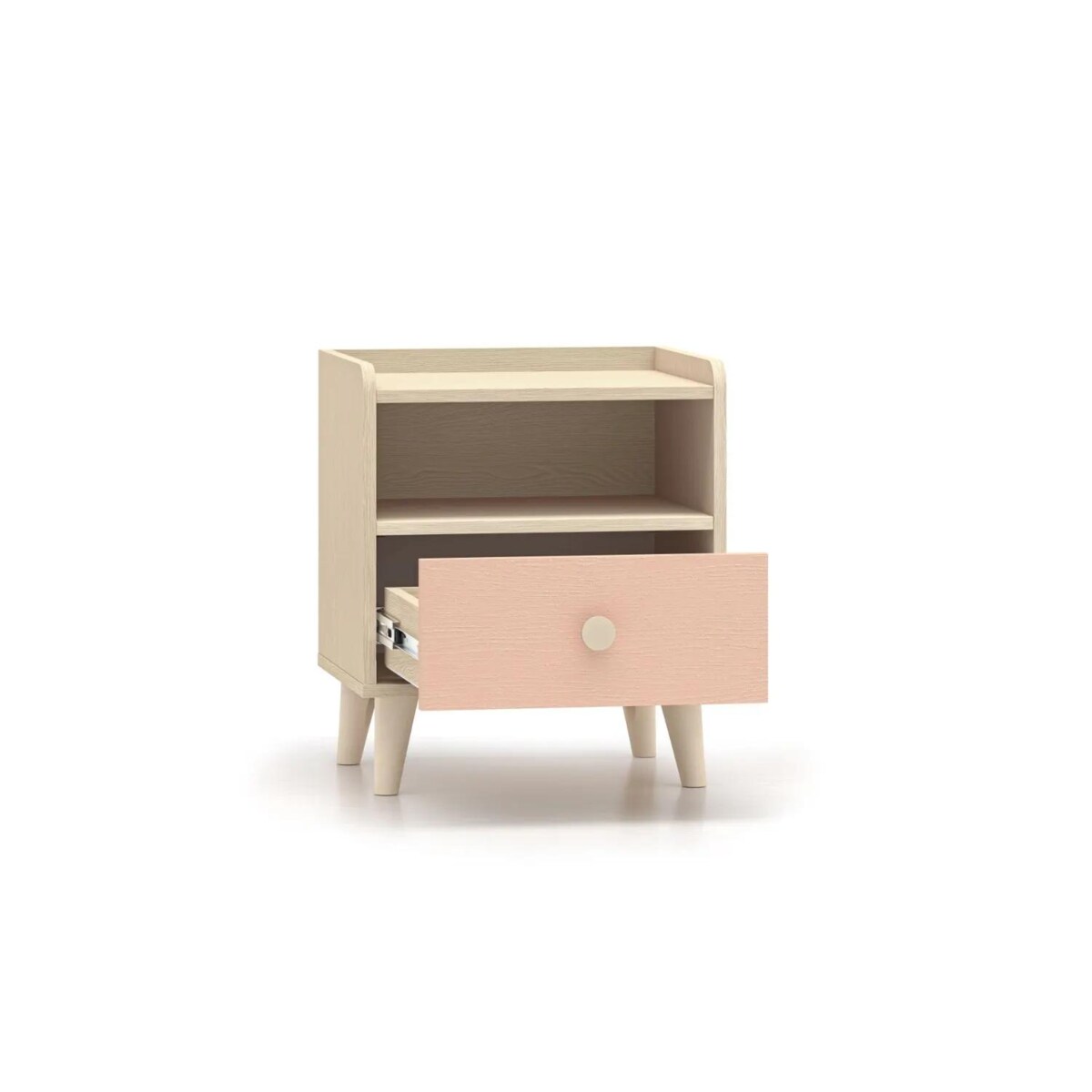Szafka nocna dziecięca MELLY 10 różowa