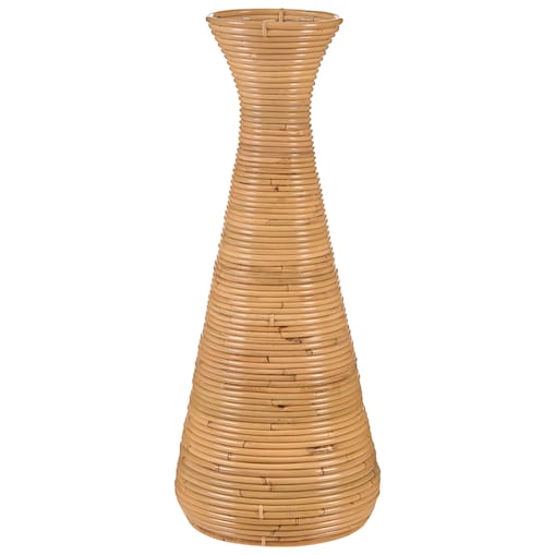 Wazon dekoracyjny NIDRI Rattan 70 cm Naturalny