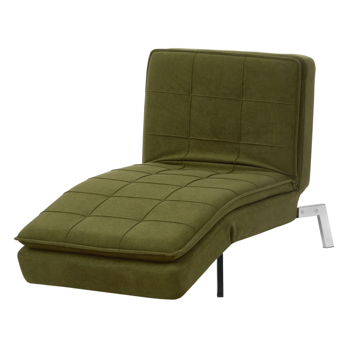 Szezlong rozkładany zielony LOIRET