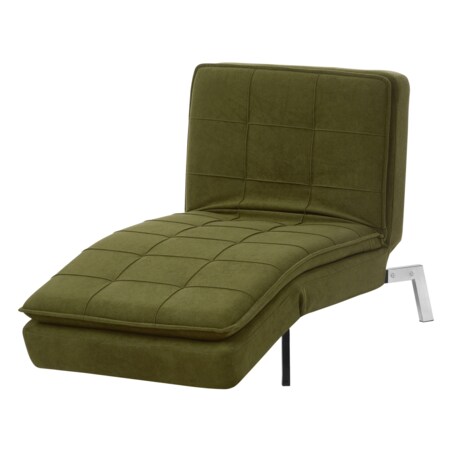 Szezlong rozkładany zielony LOIRET