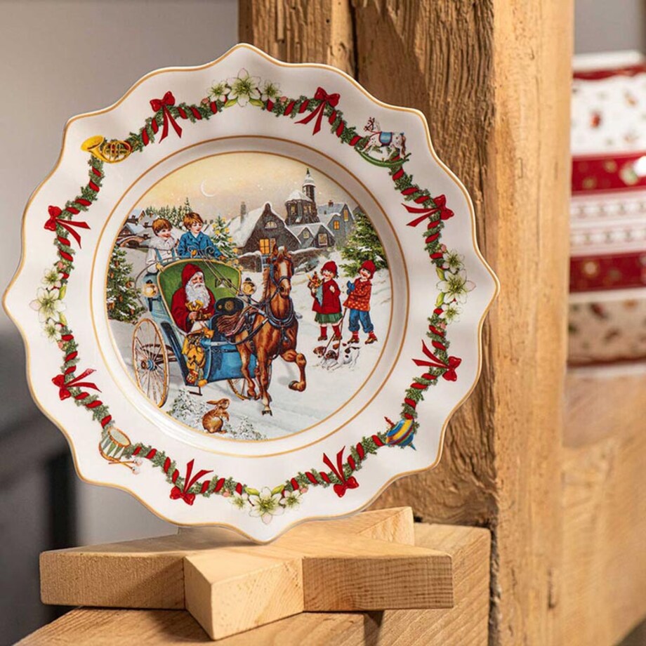Talerz sałatkowy Annual Christmas Edition 2022, 23.5 x 23.5 x 3 cm, Villeroy & Boch