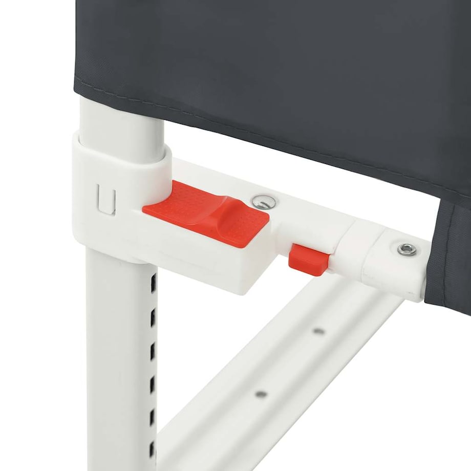 vidaXL Barierka do łóżeczka dziecięcego, ciemnoszara, 160x25 cm