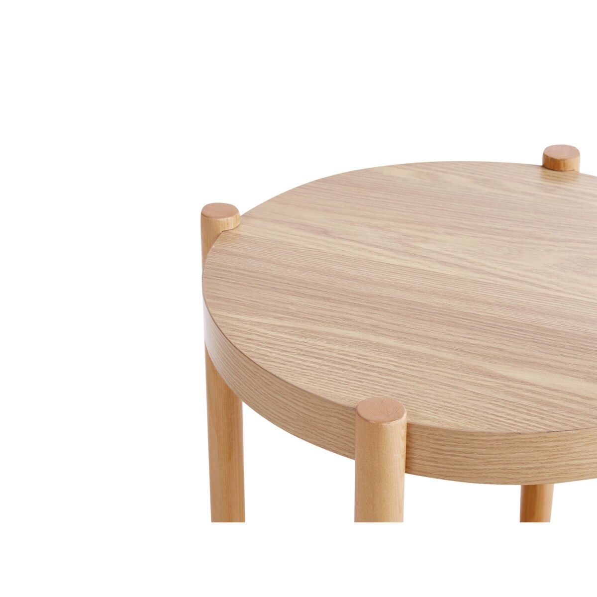 Stolik pomocniczy CONNELL Imitacja drewna Jasnobrązowy