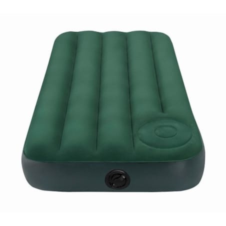 Materac welurowy z pompką 191x76x22 cm INTEX