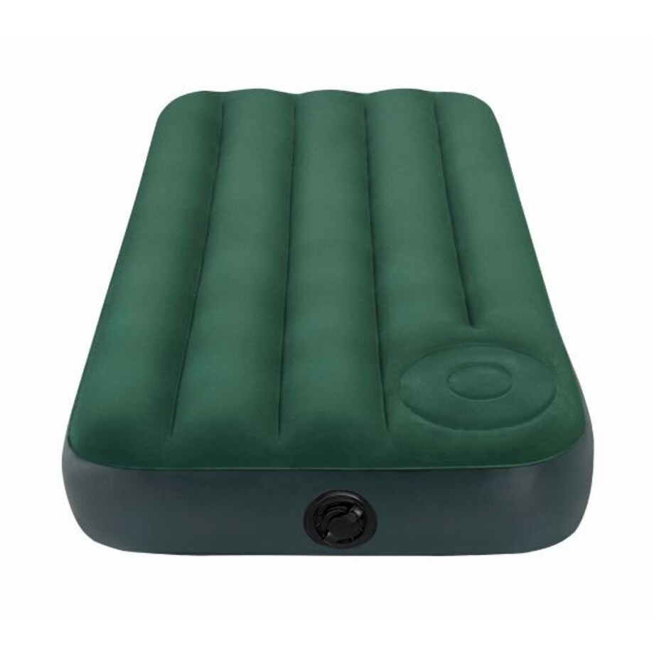 Materac welurowy z pompką 191x76x22 cm INTEX