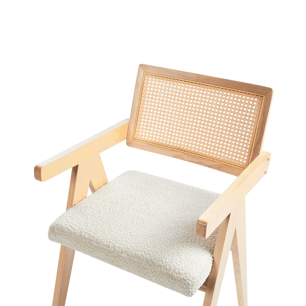 Zestaw 2 krzeseł do jadalni AVA Drewno Jasnobrązowy