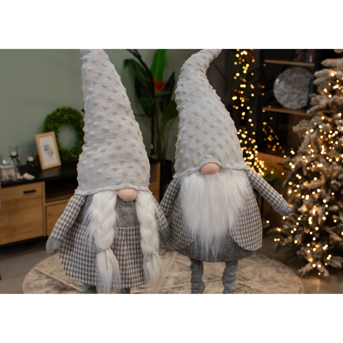 SKRZATY świąteczne KRASNALE para komplet gnom