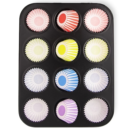 Forma do pieczenia muffinek na muffinki foremki papilotki 12 szt