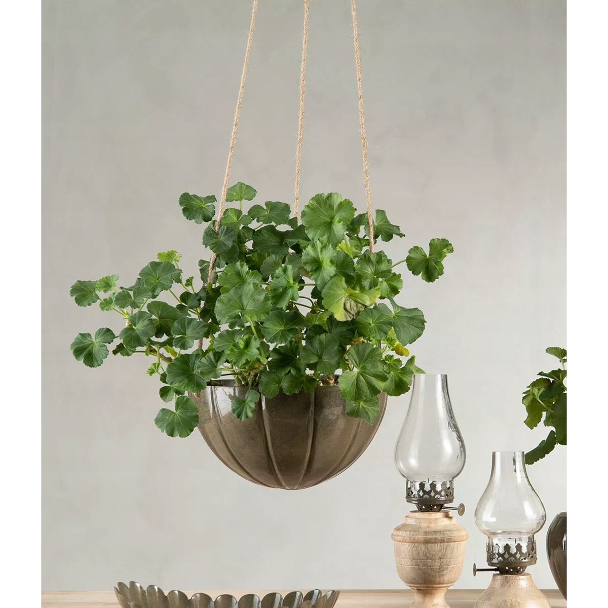 DONICZKA WISZĄCA na sznurku do powieszenia metalowa balkonowa 2 szt.
