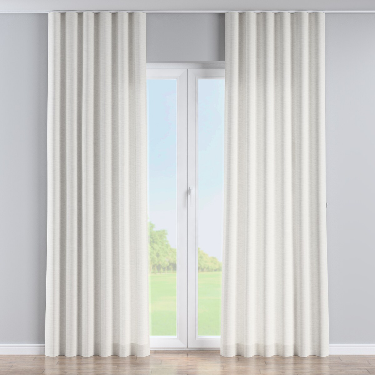 Zasłona na taśmie wave 130x260 ecru