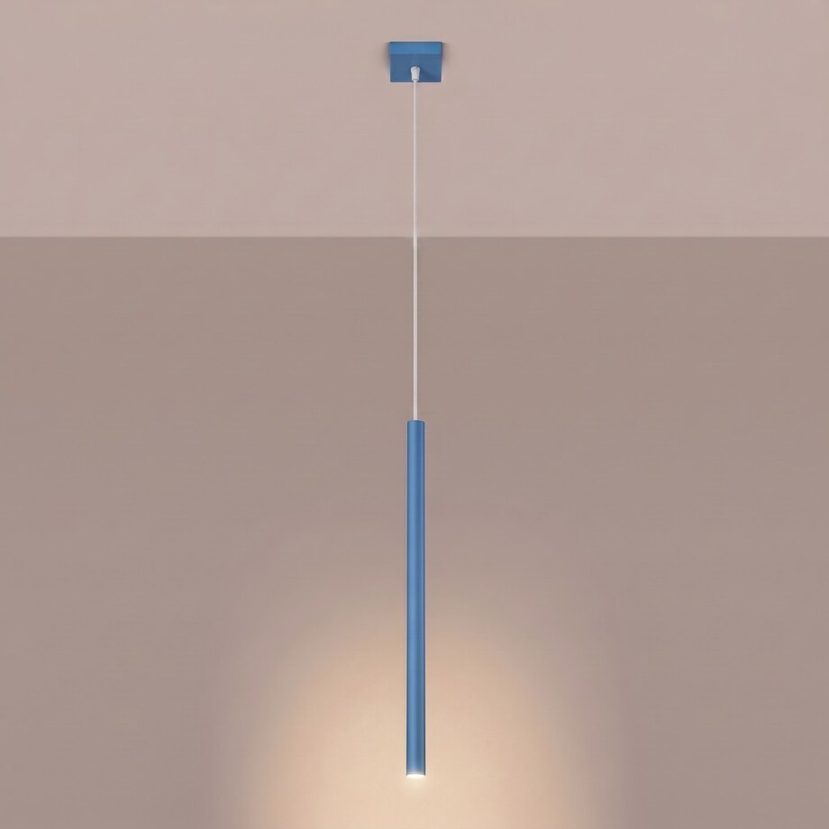 Lampa wisząca PASTELO 1 błękitna