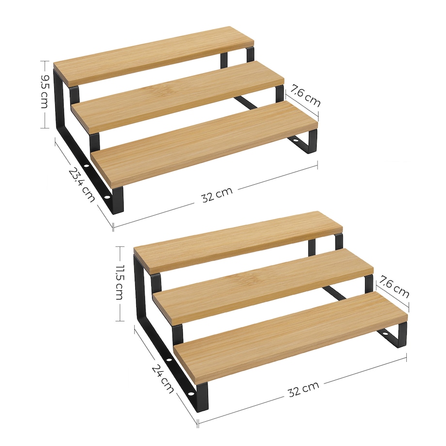 Stojak Na Przyprawy Naturalny, Czarny