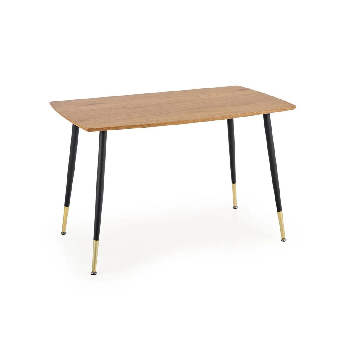 Stół TRIPOLIS 120X70 dąb złoty/czarny/złoty