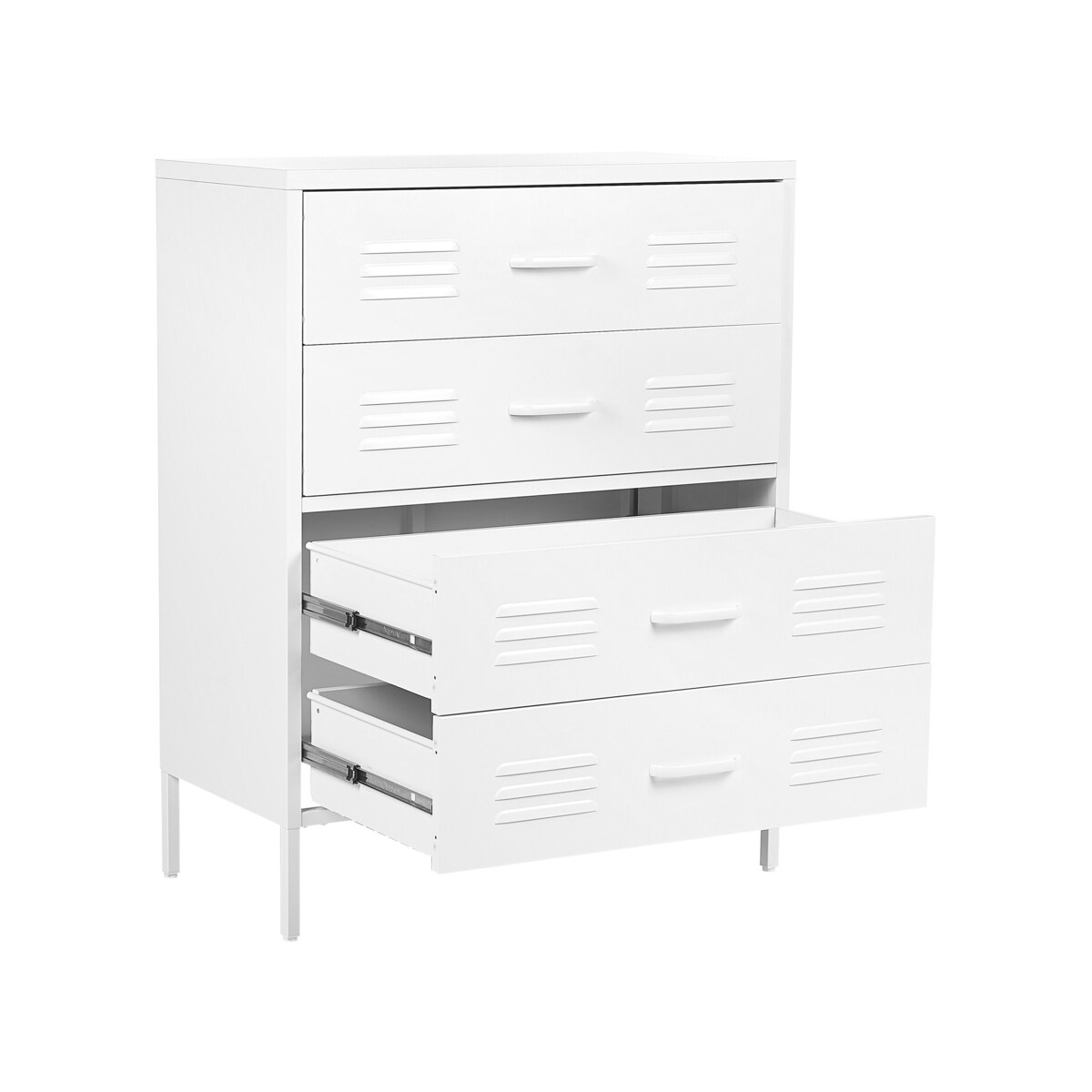 Komoda metalowa biała ENAGO