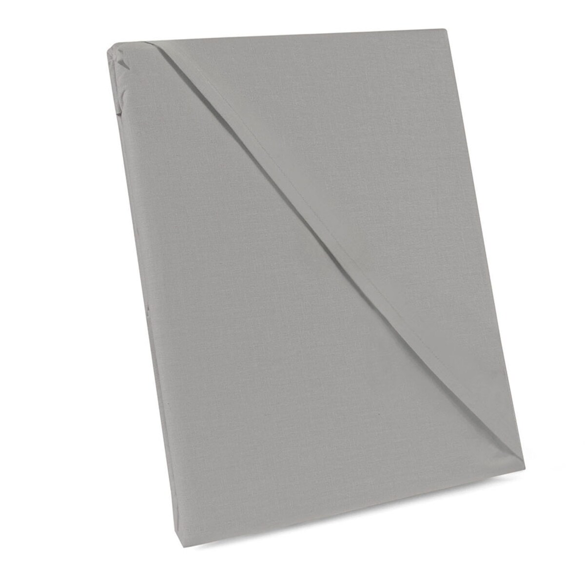 Prześcieradło bawełniane bez gumki 160x200 + dodatkowe 20cm po bokach bokach jasno szare