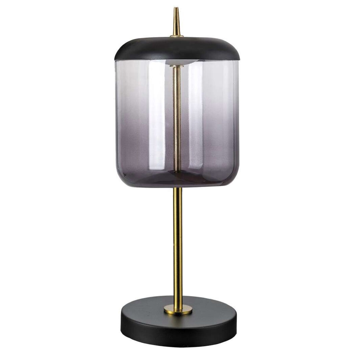 Stołowa LAMPA stojąca DELICE 5026 Rabalux szklana LAMPKA biurkowa skandynawska LED 6W 4000K czarna przydymiona