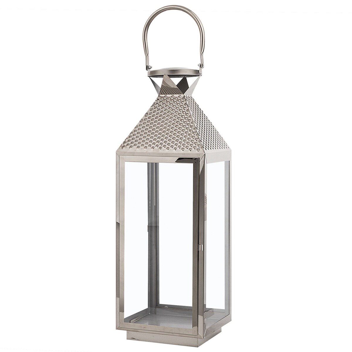 Lampion BALI Stal nierdzewna 55 cm Srebrny